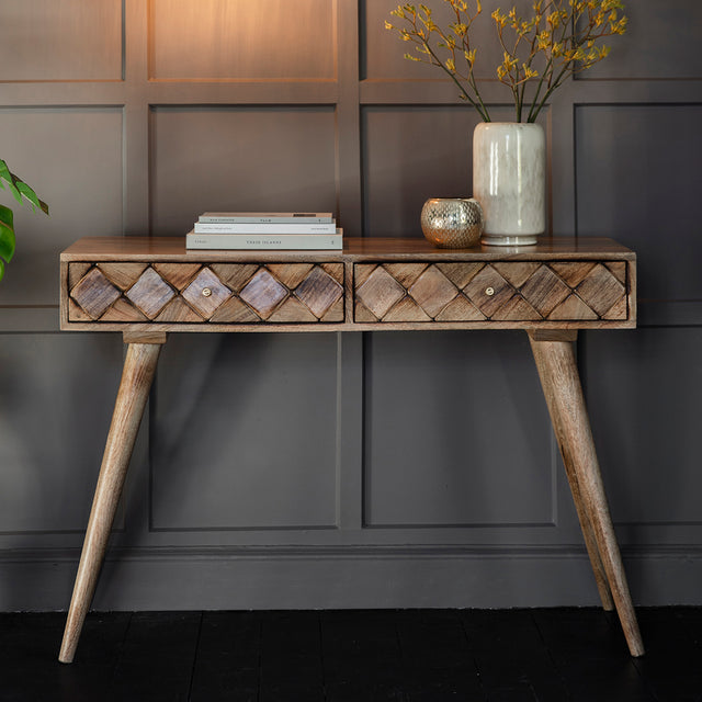 Amos Tuscany Console Table Burnt Wax  –  from Amos Lighting + Home