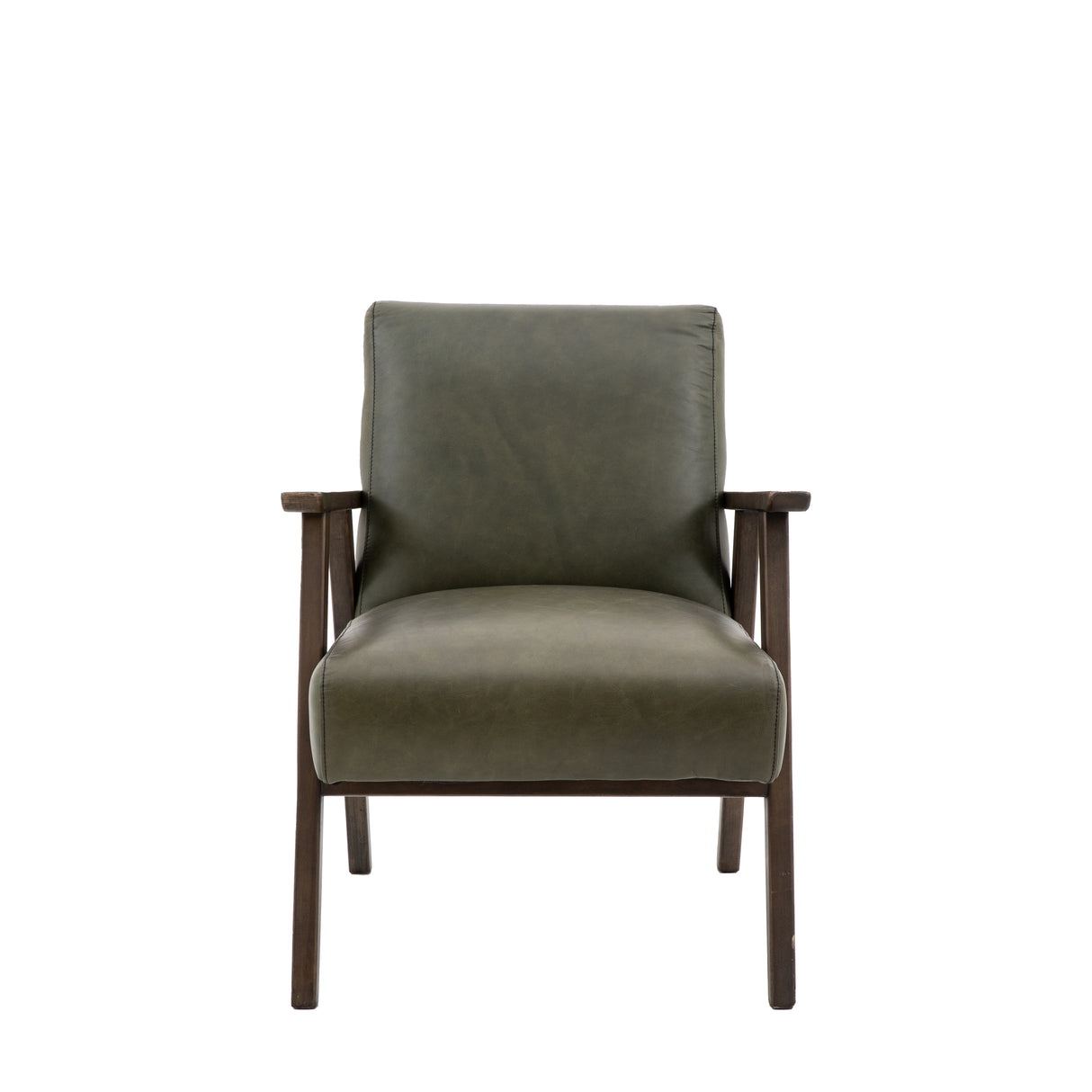 Amos Neyland Armchair Heritage Green Leather –  from Amos Lighting + Home