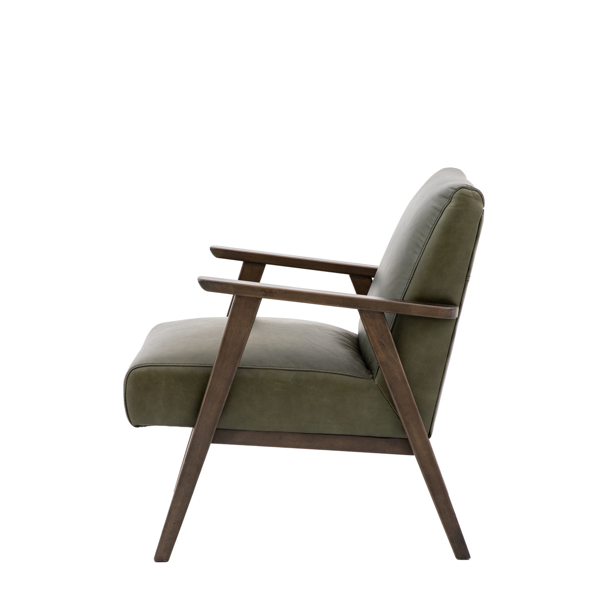 Amos Neyland Armchair Heritage Green Leather –  from Amos Lighting + Home