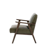 Amos Neyland Armchair Heritage Green Leather –  from Amos Lighting + Home