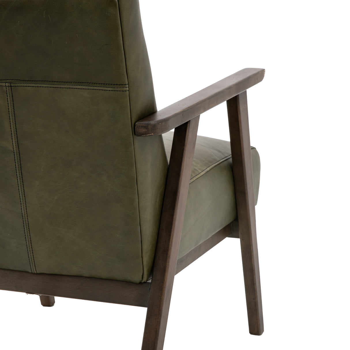 Amos Neyland Armchair Heritage Green Leather –  from Amos Lighting + Home