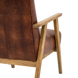 Amos Neyland Armchair Vintage Brown Leather –  from Amos Lighting + Home