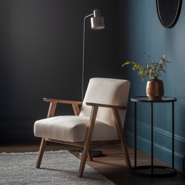 Amos Neyland Armchair Natural Linen from Amos Lighting + Home