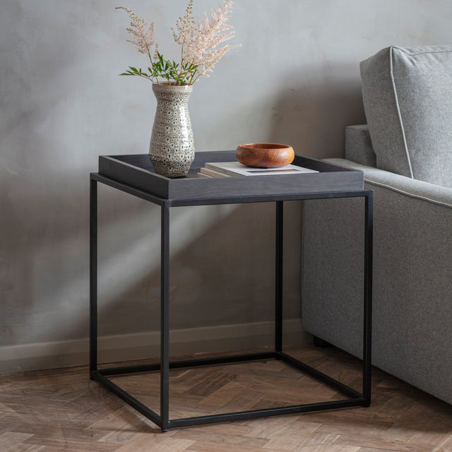 Amos Forden Tray Side Table Black from Amos Lighting + Home