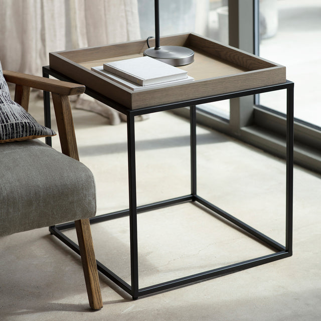 Amos Forden Tray Side Table Grey from Amos Lighting + Home