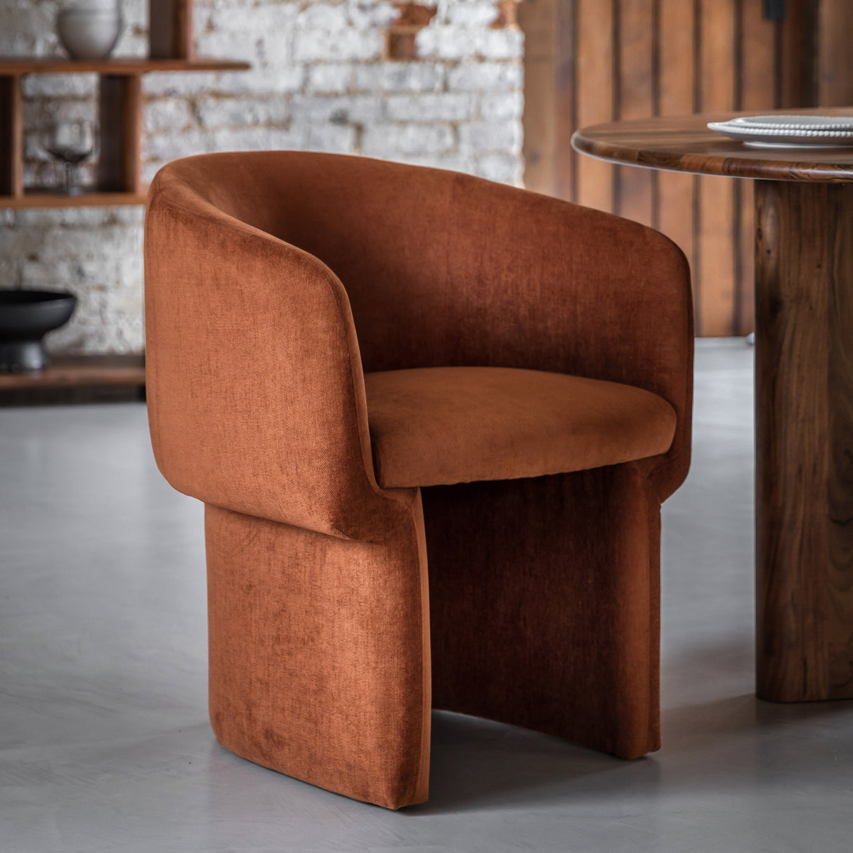 Amos Holm Dining Chair Rust from Amos Lighting + Home