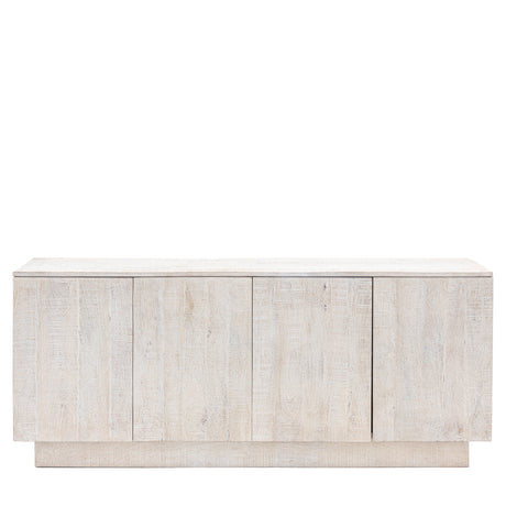 Amos Iowa 4 Door Sideboard Whitewash  –  from Amos Lighting + Home