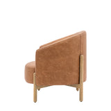 Amos Tindon Armchair Vintage Brown Leather  –  from Amos Lighting + Home