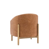 Amos Tindon Armchair Vintage Brown Leather  –  from Amos Lighting + Home