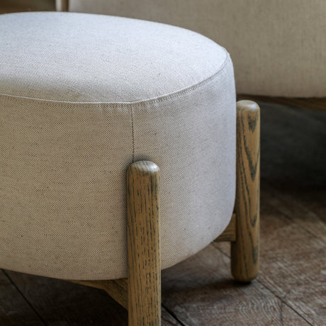 Amos Tindon Footstool Natural  –  from Amos Lighting + Home