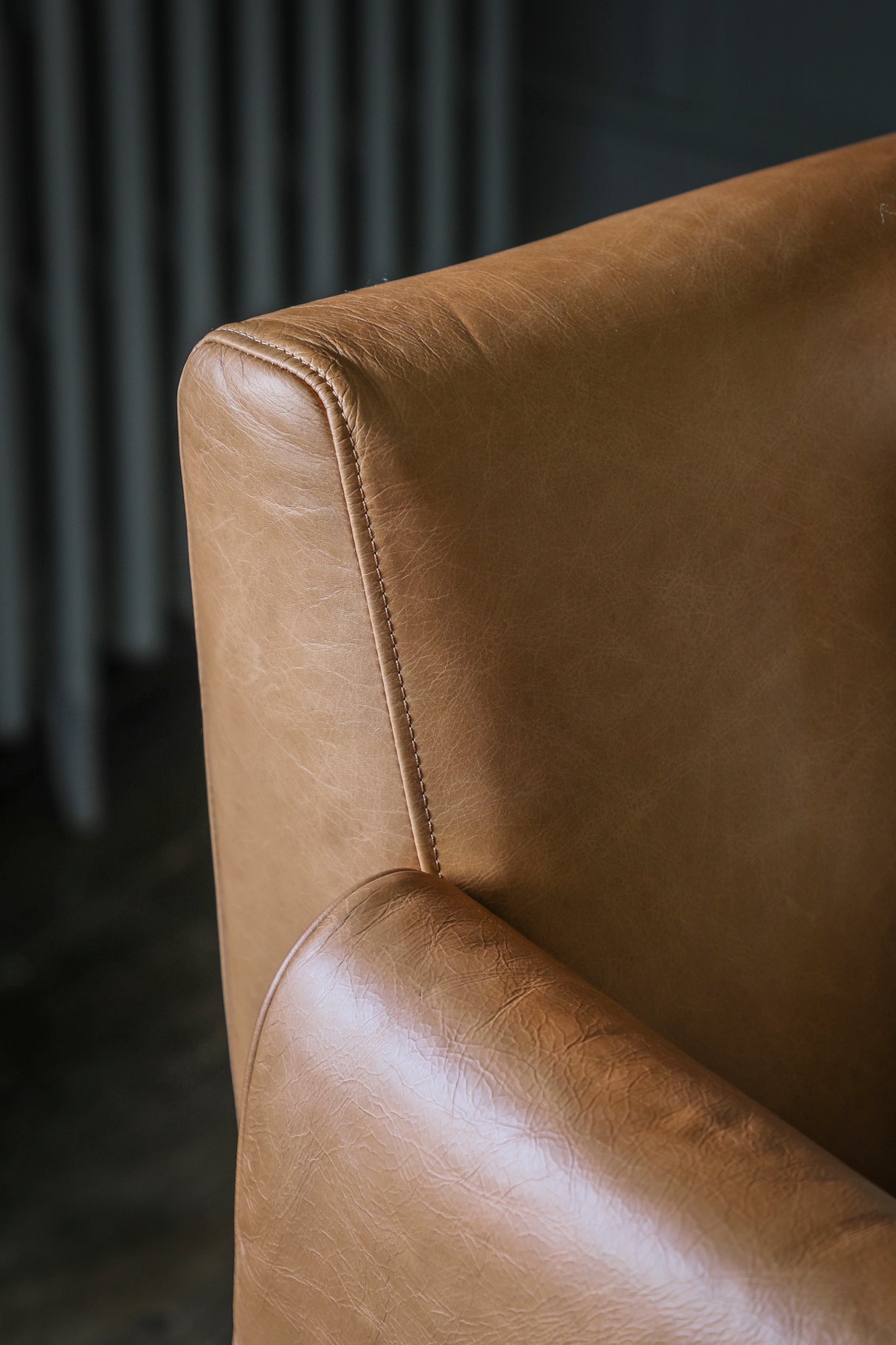 Amos Stratford Armchair Brown Leather  –  from Amos Lighting + Home