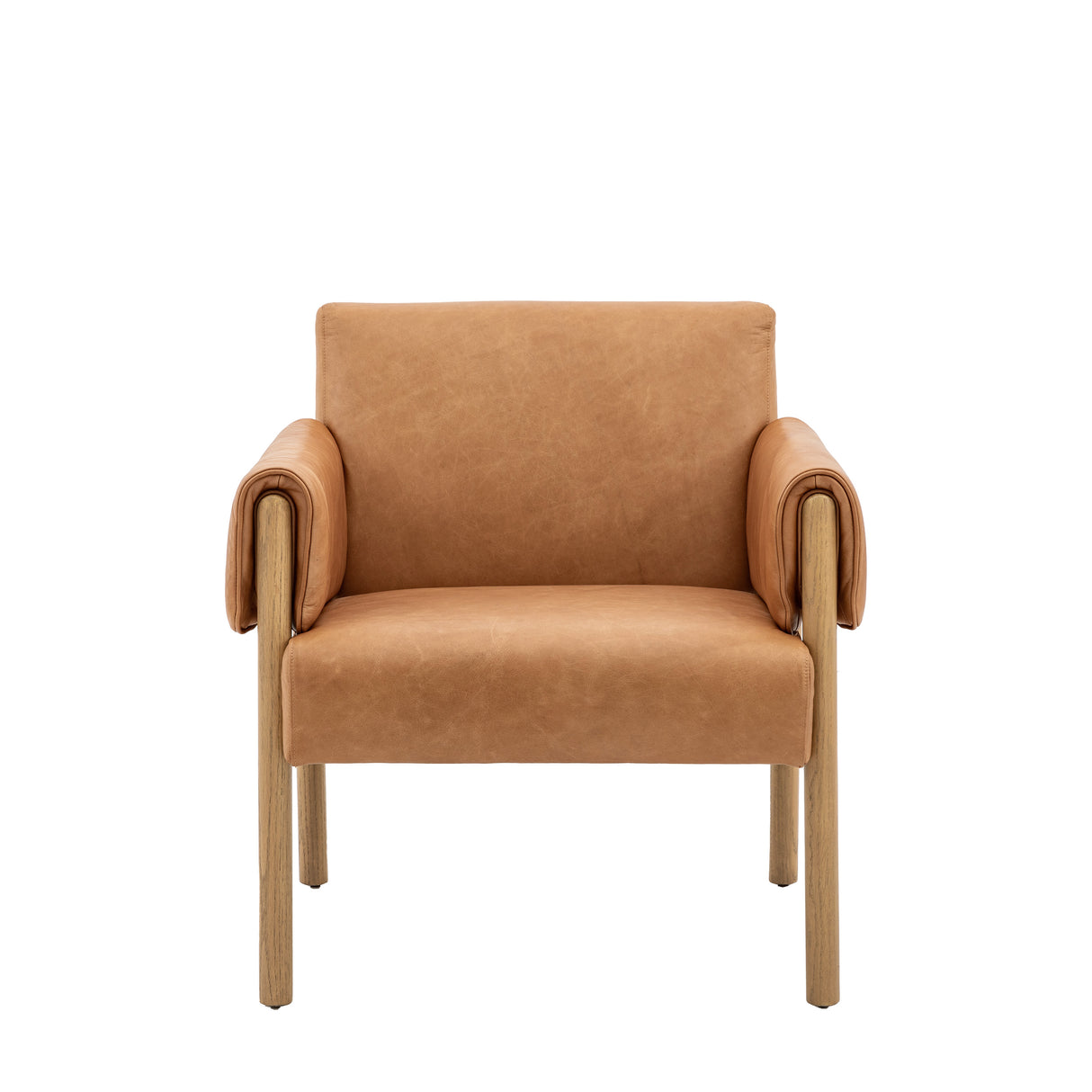 Amos Stratford Armchair Brown Leather  –  from Amos Lighting + Home