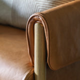 Amos Stratford Armchair Brown Leather  –  from Amos Lighting + Home