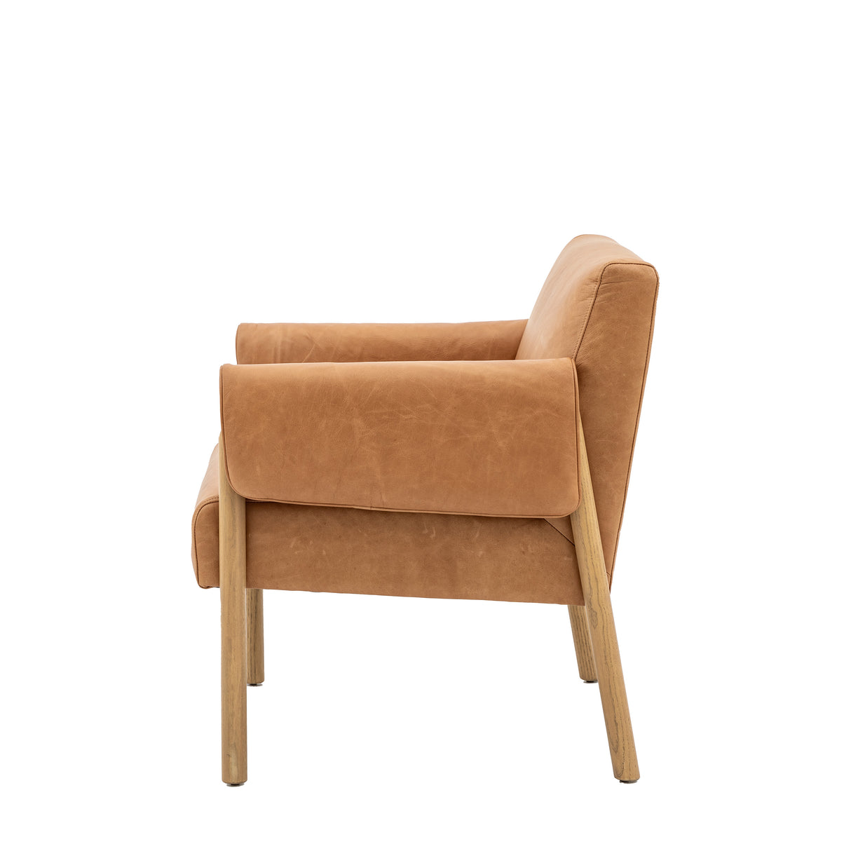 Amos Stratford Armchair Brown Leather  –  from Amos Lighting + Home