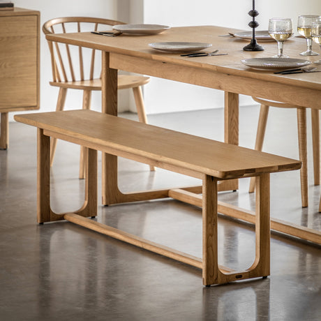 Amos Craft Dining Bench Natural  –  from Amos Lighting + Home