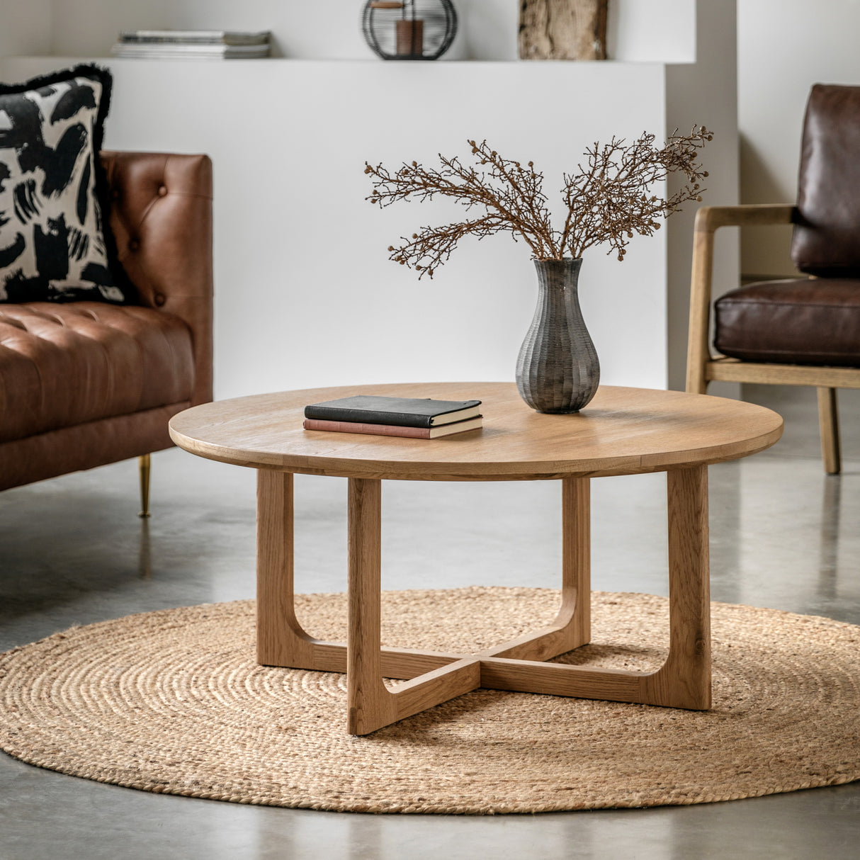 Amos Craft Round Coffee Table Natural  –  from Amos Lighting + Home