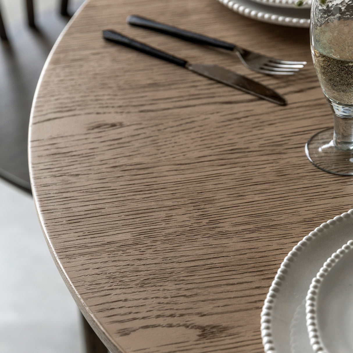 Amos Craft Round Dining Table Smoked  –  from Amos Lighting + Home