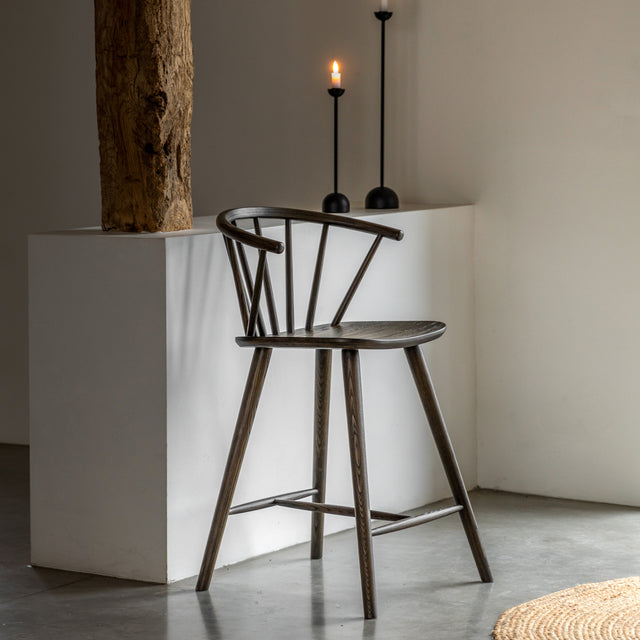 Amos Craft Barstool Mocha  –  from Amos Lighting + Home