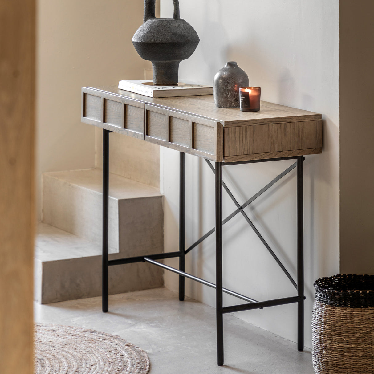 Amos Panelled 2 Drawer Console  –  from Amos Lighting + Home