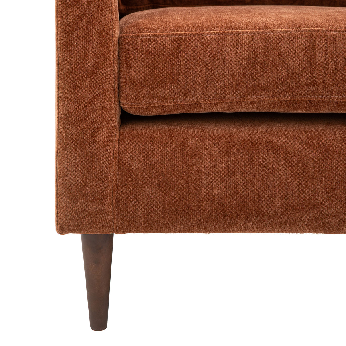 Amos Gateford Armchair Rust  –  from Amos Lighting + Home