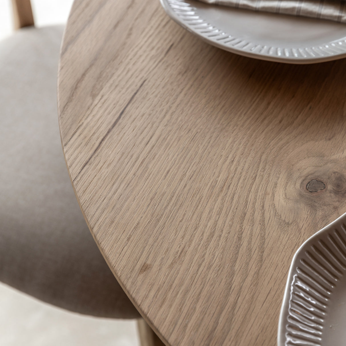 Amos Hatfield Round Dining Table Natural  –  from Amos Lighting + Home