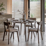 Amos Hatfield Round Dining Table Smoked  –  from Amos Lighting + Home