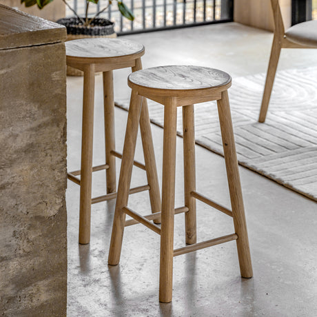 Amos Hatfield Stool Natural  –  from Amos Lighting + Home