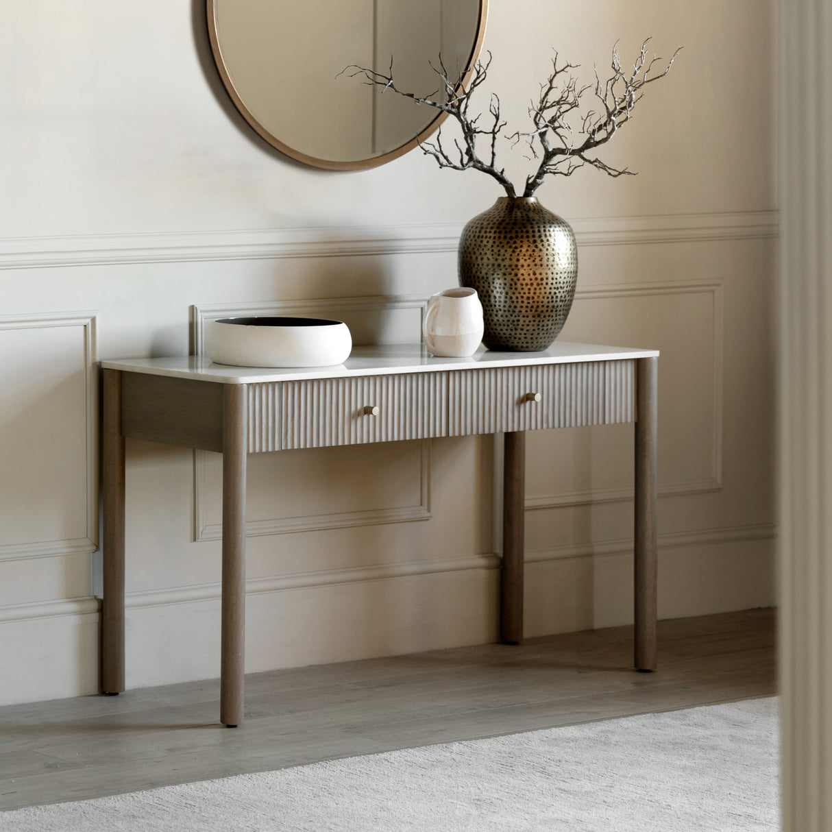 Amos Marmo 2 Drawer Console  –  from Amos Lighting + Home