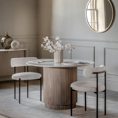 Amos Marmo Round Dining Table  –  from Amos Lighting + Home