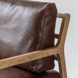 Amos Cortona Armchair Antique Brown Leather  –  from Amos Lighting + Home