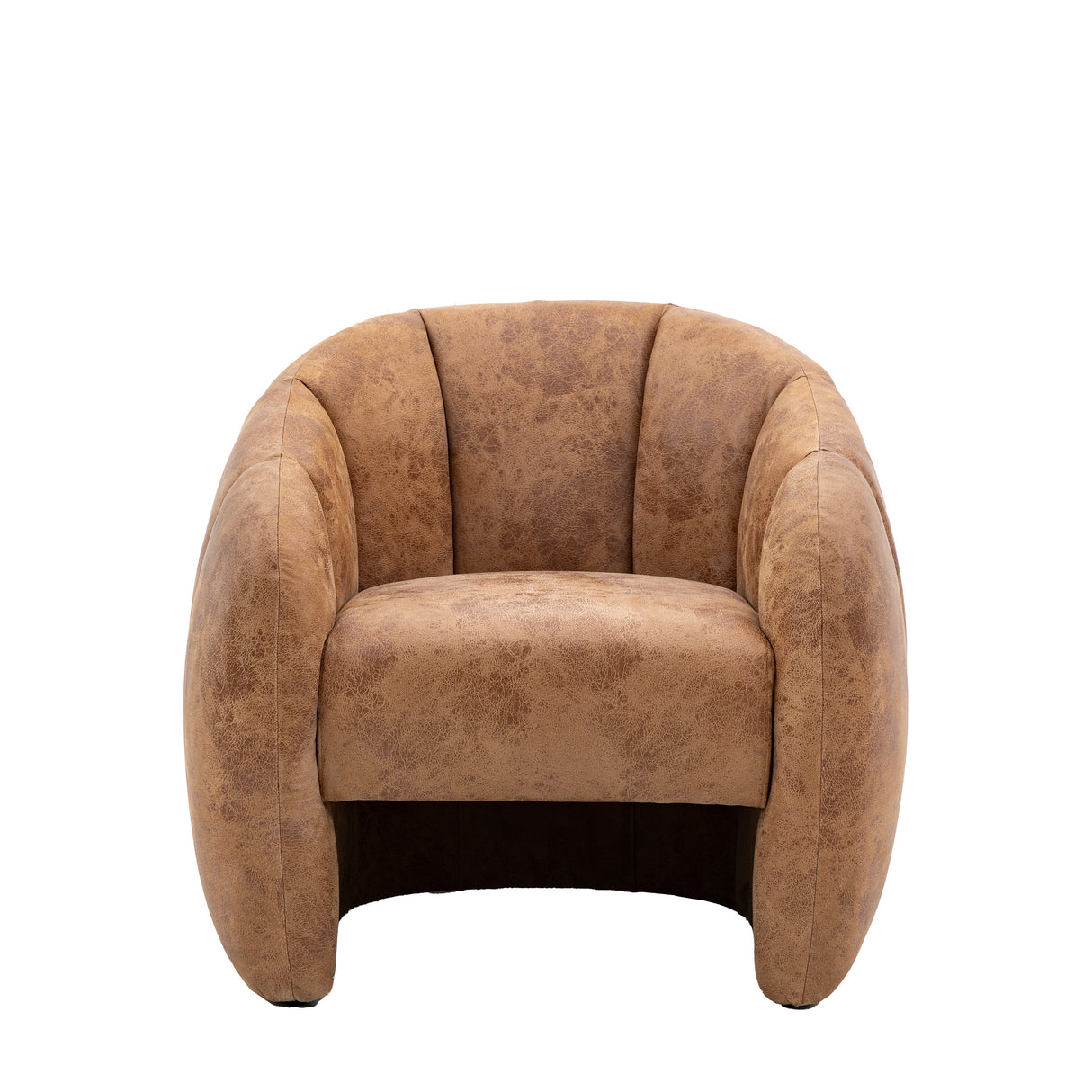 Amos Atella Tub Chair Antique Tan Leather –  from Amos Lighting + Home