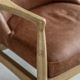 Amos Tariva Armchair Ant Brown Leather  –  from Amos Lighting + Home