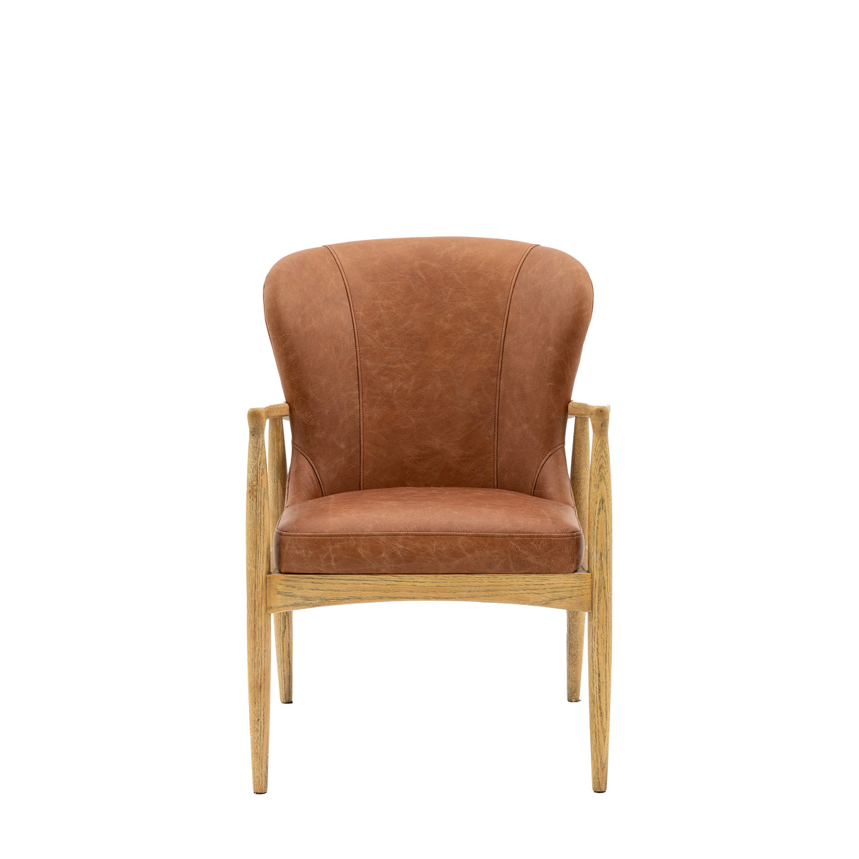 Amos Tariva Armchair Ant Brown Leather  –  from Amos Lighting + Home