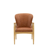 Amos Tariva Armchair Ant Brown Leather  –  from Amos Lighting + Home