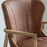 Amos Tariva Armchair Ant Brown Leather  –  from Amos Lighting + Home