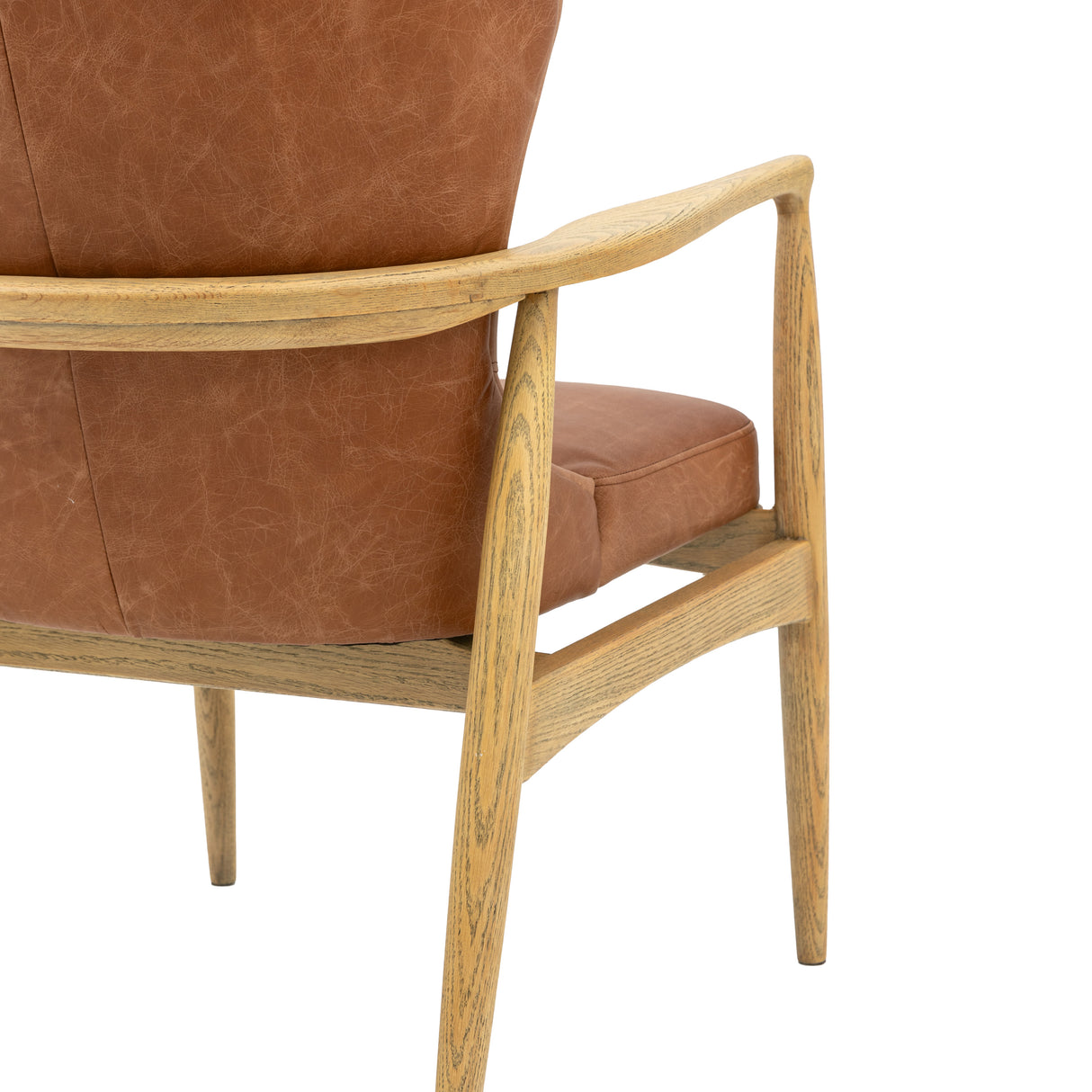 Amos Tariva Armchair Ant Brown Leather  –  from Amos Lighting + Home