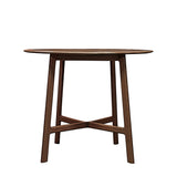 Amos Madrid Round Dining Table Walnut from Amos Lighting + Home