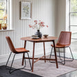 Amos Madrid Round Dining Table Walnut from Amos Lighting + Home