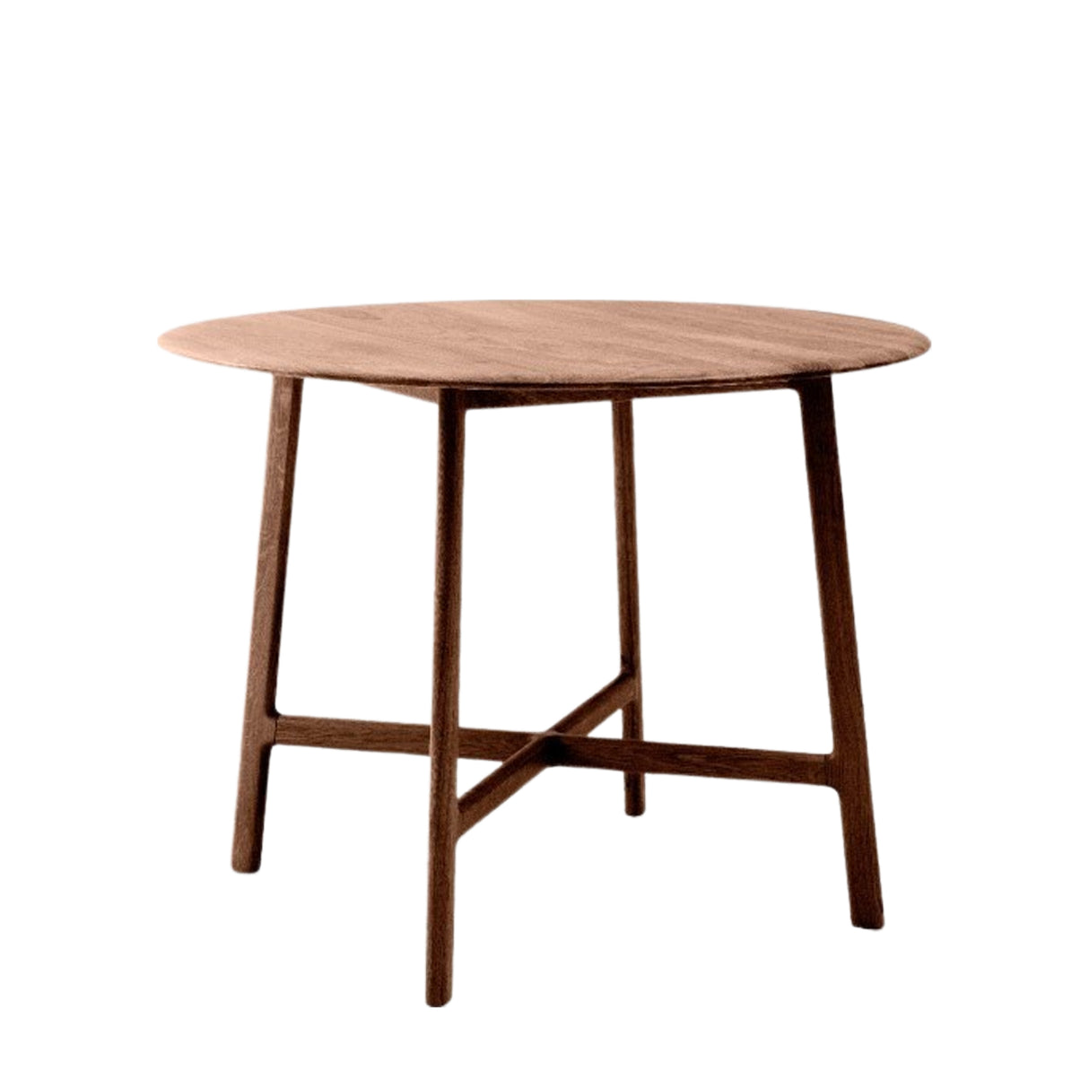 Amos Madrid Round Dining Table Walnut from Amos Lighting + Home