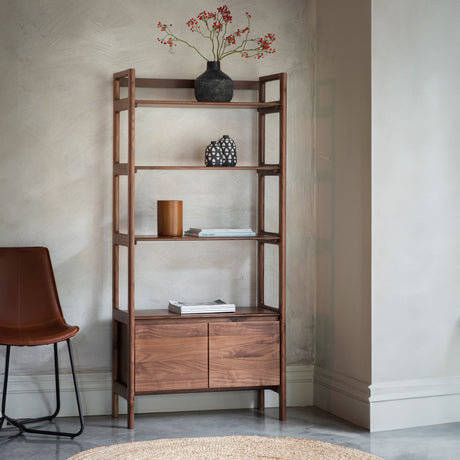 Amos Madrid Open Display Walnut  –  from Amos Lighting + Home