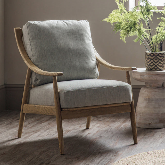 Amos Reliant Armchair Natural Linen  –  from Amos Lighting + Home