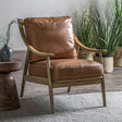 Amos Reliant Armchair Brown Leather  –  from Amos Lighting + Home