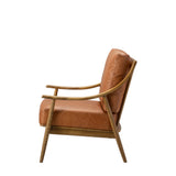 Amos Reliant Armchair Brown Leather  –  from Amos Lighting + Home