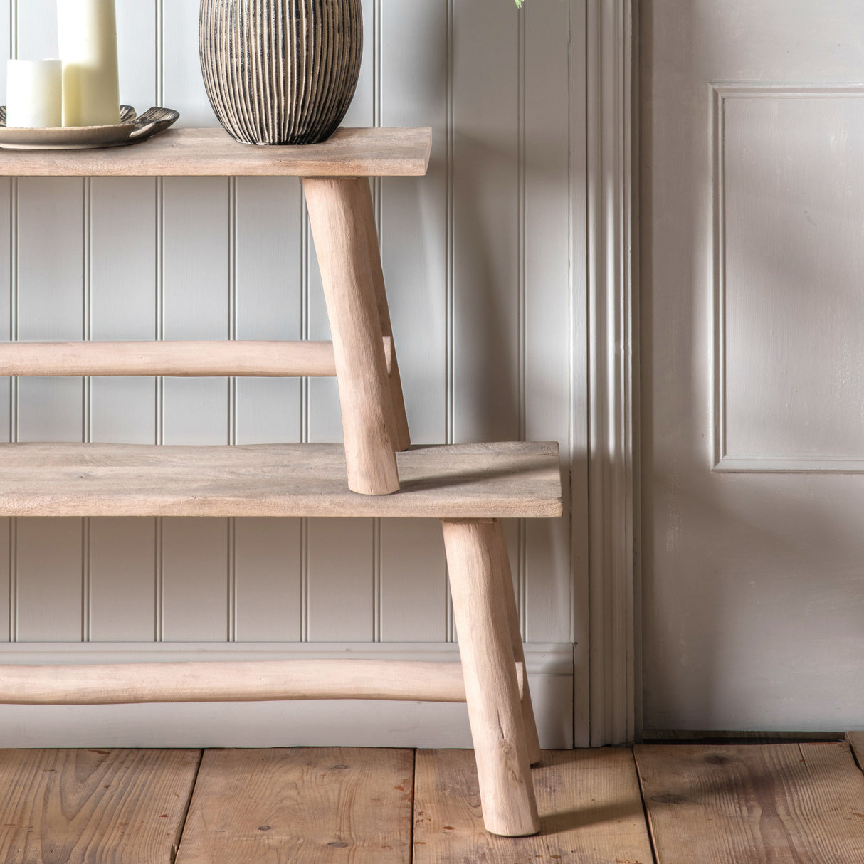 Amos Alberta Bench Natural Rustic Large from Amos Lighting + Home