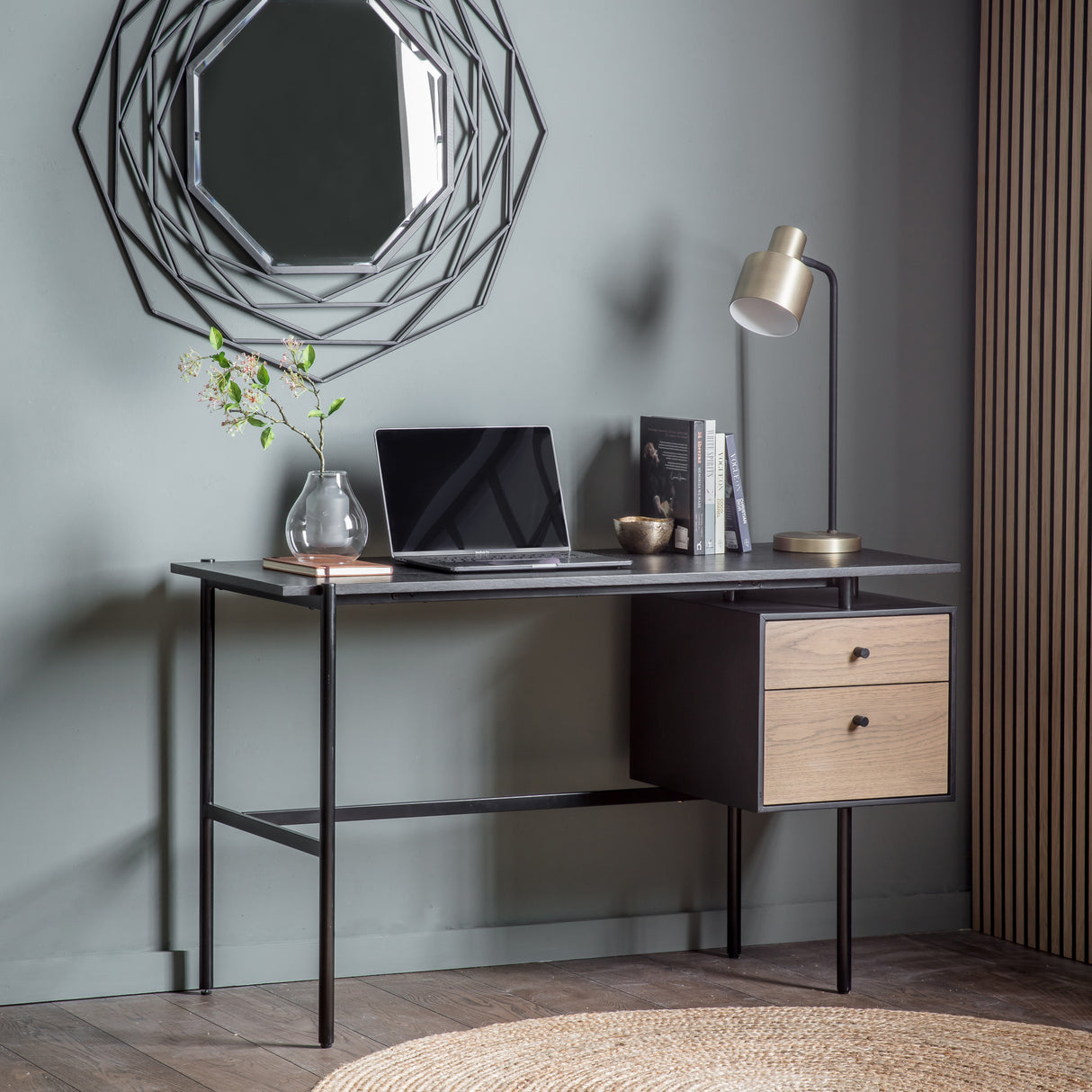 Amos Carbury 2 Drawer Desk   –  from Amos Lighting + Home