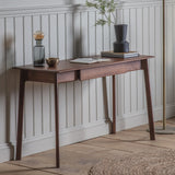 Amos Madrid 1 Drawer Desk Walnut  –  from Amos Lighting + Home