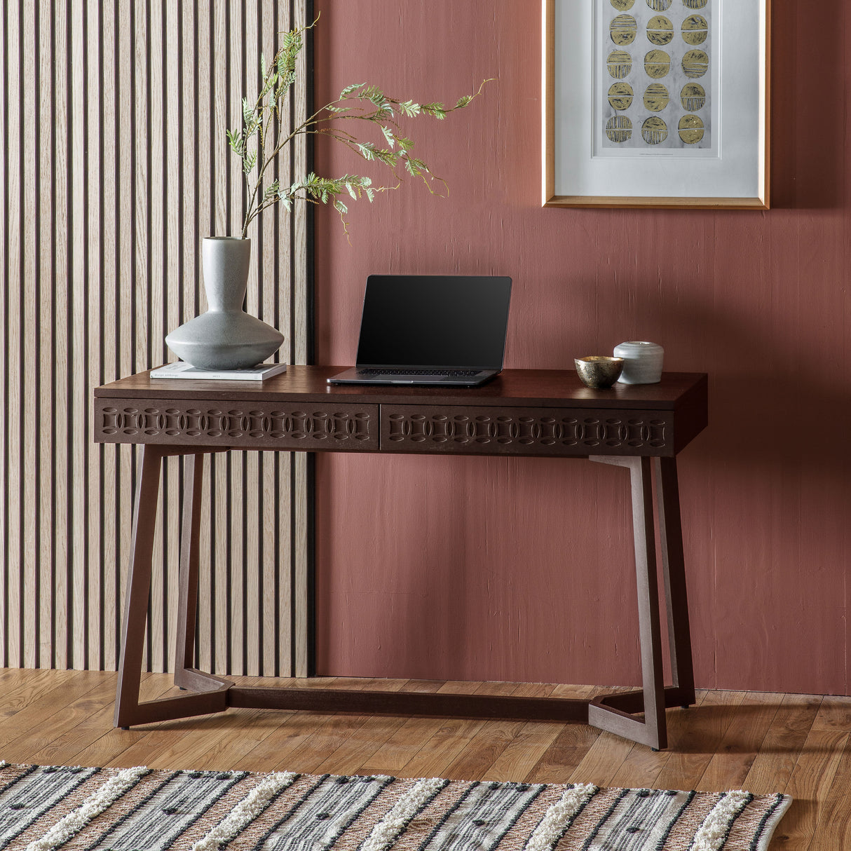 Amos Boho Retreat 2 Drawer Desk  –  from Amos Lighting + Home