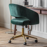 Amos Murray Swivel Chair Green Velvet –  from Amos Lighting + Home