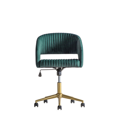 Amos Murray Swivel Chair Green Velvet –  from Amos Lighting + Home