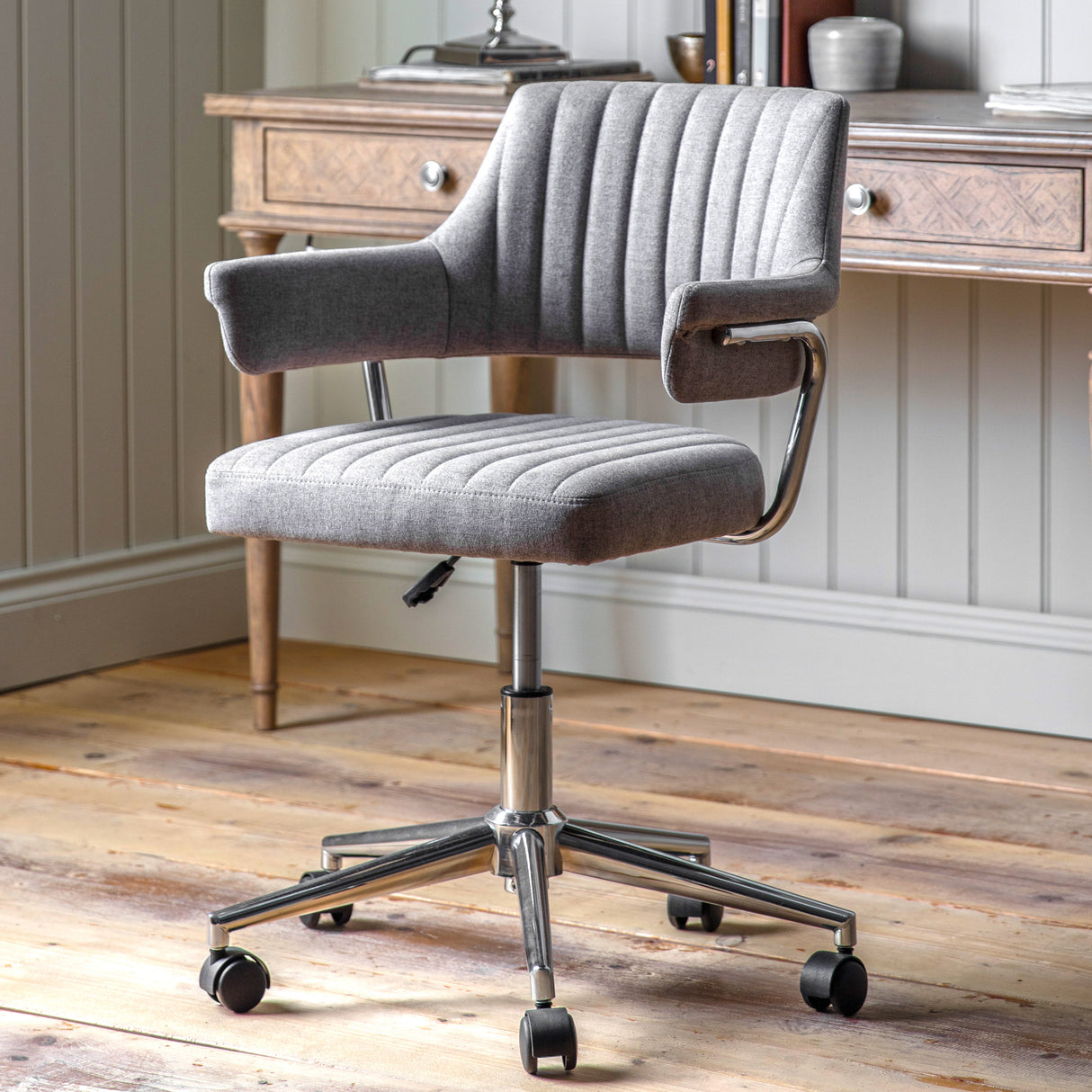 Amos Mcintyre Swivel Chair Grey –  from Amos Lighting + Home